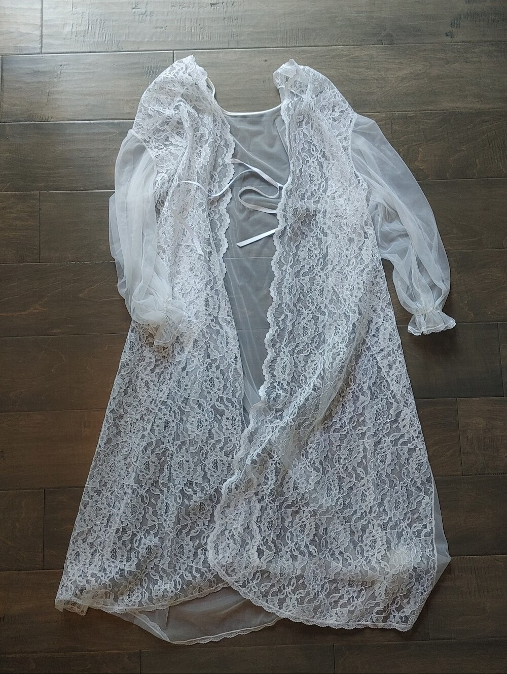 Vintage Sheer Lace Duster